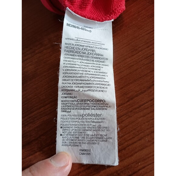 Under Armour Hoodie Sweatshirt Mens Medium Red Fleece Lined Polyester Logo Sport - Picture 6 of 8